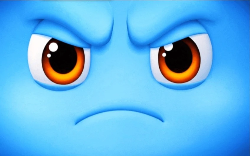 Aurra robot angry reaction on touch